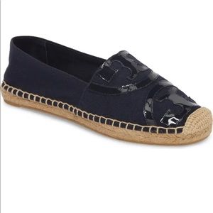 Tory Burch Poppy Logo Espadrille Flat